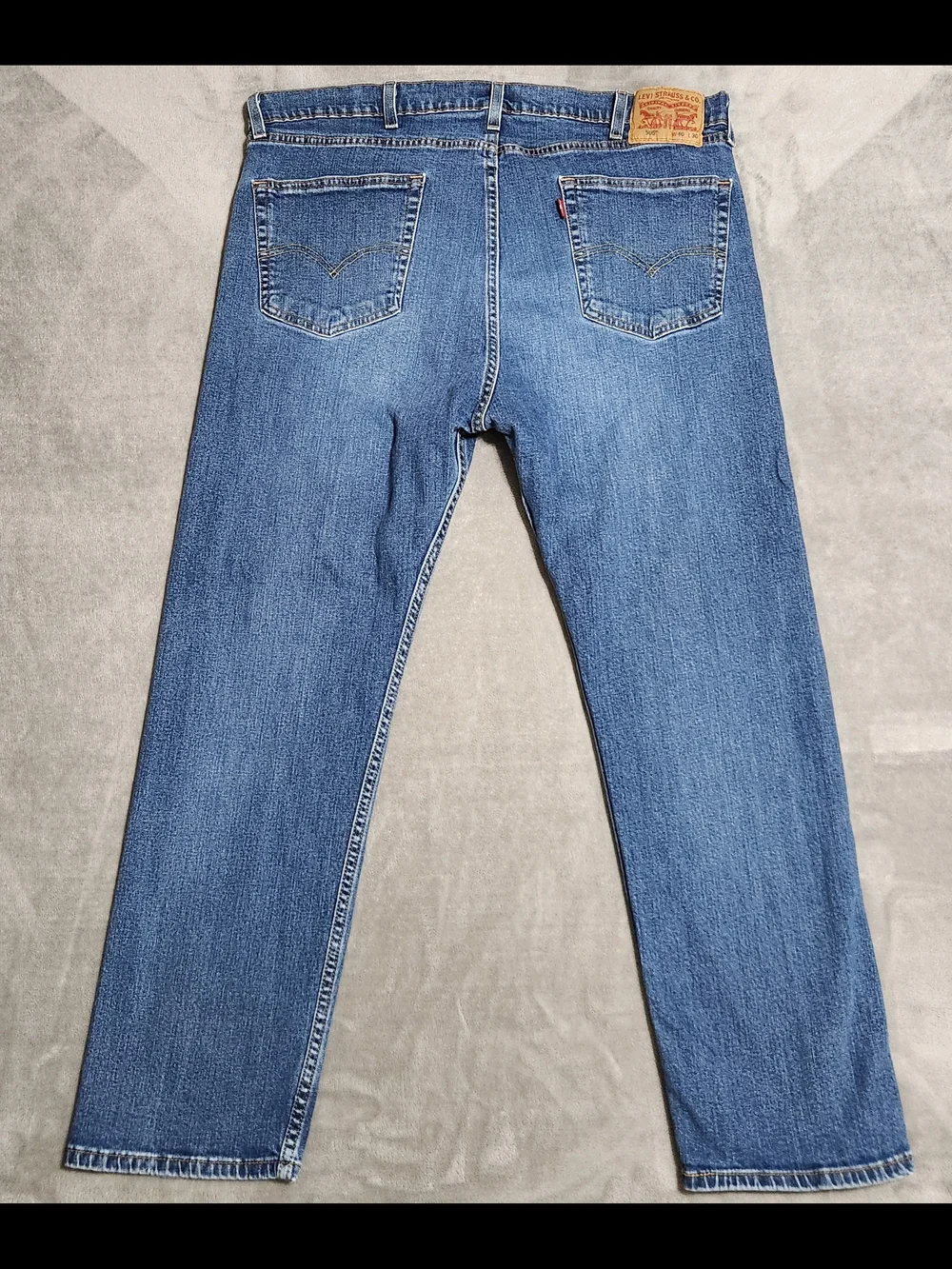 Levi's 505 Regular Straight Leg Jeans 40x30 Blue